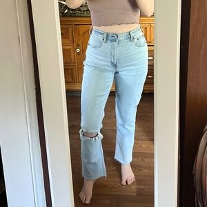 Curve Love Ultra High Rise Ankle Straight Jean Size 27L